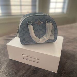 Coach cornflower multi satchel bag